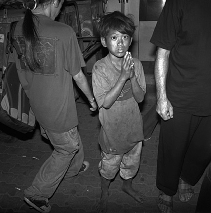Dying street lady, Thailand 1999
